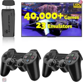 Hryyds 768365451355 2025 Retro Gaming Console Pro 4k Hdmi With 40 000 Built-in Classic Video Games