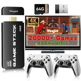 Huqjot 640486943547 2025 New Upgrade Retro Gaming Console Pro Vide Game Consoles With 4k Hdmi B