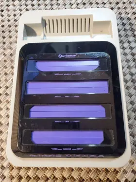 01688 Hyperkin Retron 5 - Console Only No Cords Grey With Purple As Is Parts Or Repair
