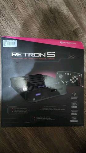 Hyperkin M01688-bk Retron 5 Hd Console Gba/gbc/gb/snes/nes/genesis/mega Drive