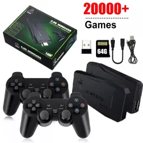 Ikaufen 980595470917 X2 64/128g 41000 Games 4k Game Stick 3d Hdmi Retro Video Console Wireless