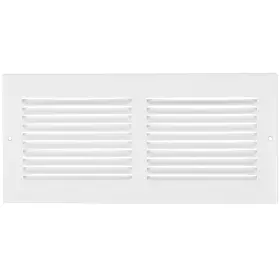 Rg0418 Imperial Return Air Sidewall Grille 14 In L 6 W Steel White Paint Rg0418 Imperial Return Air Sidewall Grille 14 In L 6 W Steel White Paint