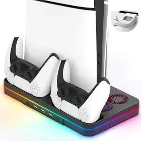 Dsp-862 Keplug Ps5 Slim Console Cooling Station Disc And Digital Editions Stand Accesso