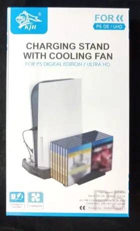 Kjh 6958201610825 Charging Stand With Cooling Fan For Digital Edition Ps5