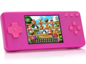 Kokoeiei 721722183955 Handheld Portable Game Console With Retro Games 3.2 Inch Screen And Added Headphones