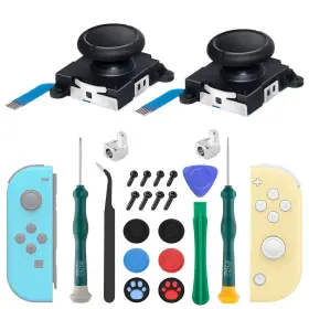 3d-nsjc01 Lonandy 2 Pack Joycon Joysticks Repair Kit Joystick Black