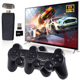 Lurmgm 724990402537 Retro Game Console Wireless Plug And Play Video Tv With