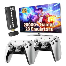 Ps3000 M15 Retro Game Console 4k Hd Stick 2.4g Wireless Controllers 23 Simulators