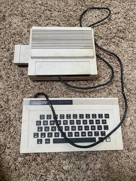 Mattel 4182 1983 Intellivision Computer Adaptor And Keyboard No Ac Cord