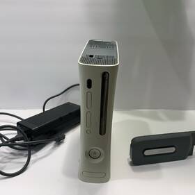 Microsoft 00316321010934491607 Xbox 360 White Fat Jasper 12.1a Rrod 60 Gb Hard Drive And Power Cable Parts/repair
