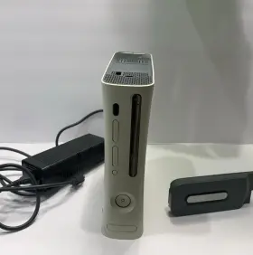 00316321010934491607 Microsoft Xbox 360 White Fat Jasper 12.1a Rrod 60 Gb Hard Drive And Power Cable Parts/repair