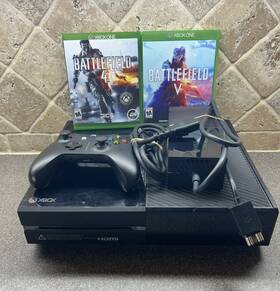 Microsoft 073768441148 Xbox One 365gb Gaming Console With Controller Power Supply And 2 Games