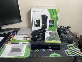Microsoft 082228602808 Xbox 360 Slim- Bundle 250 Gb Black Console With Forza Accessories Nice