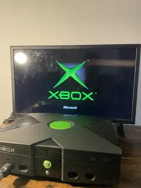 113653-434605 Microsoft Original Xbox Console Black 2004 With Controller Live Retro Game