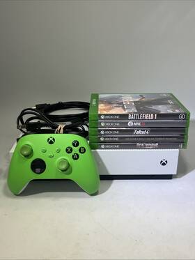 Microsoft 1388623106272194317 Xbox One S 500gb White Console Bundle With 5 Games And Cables #ml1