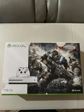 234-00033 Microsoft Xbox One S 1tb White Console With Gears Of War 4 Game