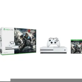 234-00068 Microsoft Xbox One S Gears Of War 4 1tb Console Bundle White Very Good 7z