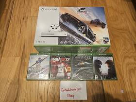 Microsoft 234-00105 Xbox One S Forza Horizon 3 Bundle 1tb White With 4 Games Brand New