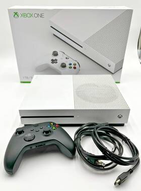 Microsoft 234-0026 Xbox One S 1tb White Console With Controller Cords And Original Box Euc