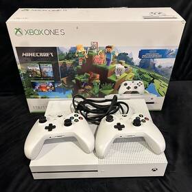 Microsoft 234-00506 Xbox One S 1tb Console White Blu-ray Optical 2 Controllers Box No Games