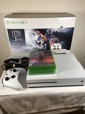 Microsoft 234-01089 Xbox One S 4k Star Wars Jedi Fallen Order Deluxe 1tb Limited Console