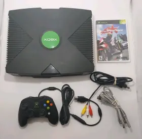23602 Microsoft Original Xbox Console Bundle 1 Controller With All Cords And Game