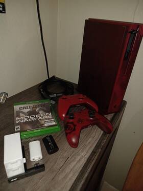 Microsoft 23n-00001 Xbox One S Gears Of War 4 Limited Edition 2 Tb Crimson Red Console
