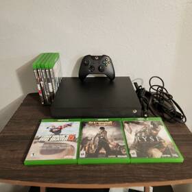 Microsoft 3048a Pre-owned Xbox One X 1tb Console Bundle - 8 Games 1 Controller Tested Works