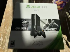 3m6-00043 Microsoft Xbox 360 E Holiday Value Bundle 500gb Black Console 7 Games Included