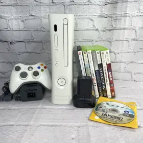 4012867 Microsoft 91705 Xbox 360 Jasper Console Bundle 512mb 9 Games 1 Controller 2 Batteries
