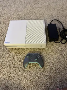 5c9-00021 Microsoft Xbox One 500gb Console White Model 1540 With Power Supply And Cord Working Reset