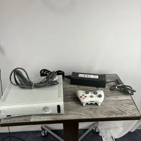 627547364-105 Microsoft Xbox 360 Fat Console Bundle Controller Cables Working Perfect