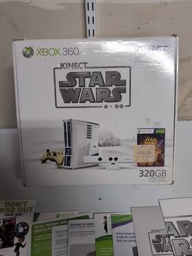 Microsoft 7383829929292929w Xbox 360 Star Wars Limited Edition Console 320gb Cib Complete Tested