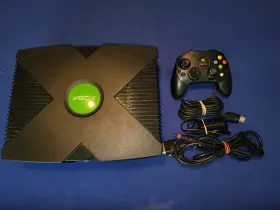 33005 Microsoft 805529923898 Xbox 8gb Black Console System 7-26-03 #33005 W S Cntrl Vg Cond Tested