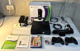 1414 Microsoft 885370235876 Xbox 360 S Model 1439 4gb Console Kinect Much More. Low Run-time 3 Years