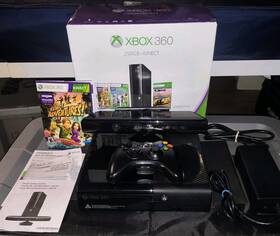 Microsoft 885370648805 Xbox 360 E Slim 250gb Console System Kinect Controller With Box Tested