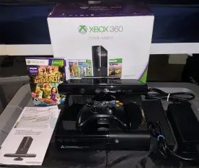 Microsoft 885370648805 Xbox 360 E Slim 250gb Console System Kinect Controller With Box Tested