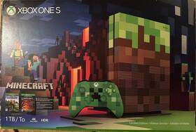 Microsoft 889842199208 Xbox One S Minecraft Bundle 1tb Limited Edition Console- Usa And Canada Version