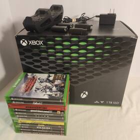 Microsoft 889842640922 Xbox Series X 1tb - Includes 12 Games/rechargeable Batteries/no Controller