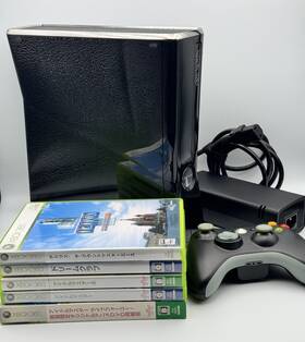 Microsoft 988648010826 Xbox 360 S 250gb Japan Console With Controller And 5 Games - Japanese Region Us Sell