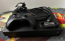 Microsoft Cyv-00001 Xbox One X 1tb Console And Controller With Battery Pack - Black