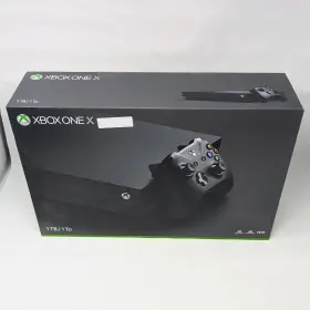 Cyv-00015 Microsoft Xbox One X Black System Console 1tb 4k With Box And Controller Complete