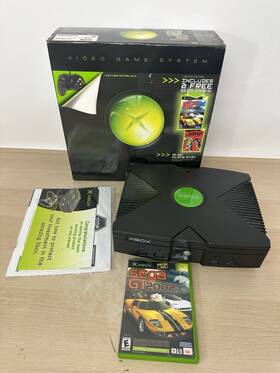 Microsoft F23-00107 Xbox Console Sega Gt/jsrf Bundle With Original Box And Papers - Read