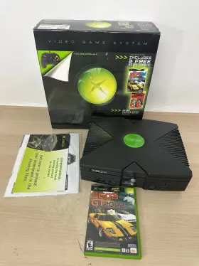 F23-00107 Microsoft Xbox Console Sega Gt/jsrf Bundle With Original Box And Papers - Read