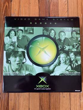 Microsoft F23-00169 New In Box 2001 Original Xbox Console System Black Ntsc-j Singapore/hk