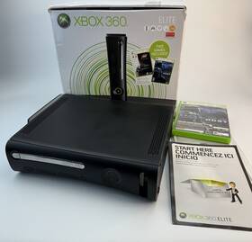 Microsoft Faa00059 Cib Xbox 360 Elite Console Black 120gb System Video Game With Forza / Halo
