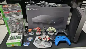 Fmp00221 Microsoft Xbox One X Taco Bell Eclipse Console 24 Games And Controllers
