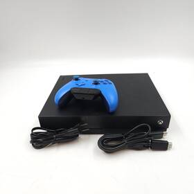 Microsoft Fmq-00042-fbax-rfb Xbox One X 1tb Console With Wireless Blue Controller