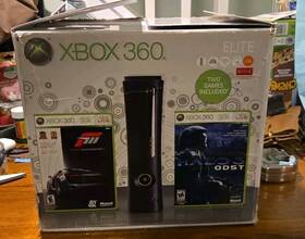 Microsoft Kue529 Xbox 360 Elite 120gb With Forza 3 And Halo Odst Brand New Open Box