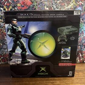 Microsoft R60-00059 Halo Edition Green Original Xbox Console - Complete Tested Authentic